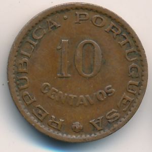 Timor, 10 centavos, 1958