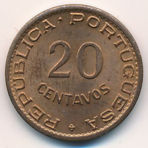 Mozambique, 20 centavos, 1949–1950