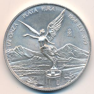 Mexico, 1/2 onza, 1996–2017