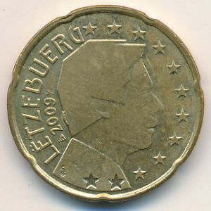 Люксембург, 20 евроцентов (2007–2020 г.)