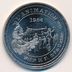 Canada., 1 dollar, 1986