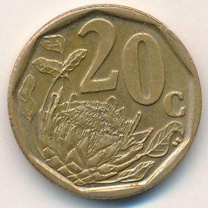 South Africa, 20 cents, 2008–2021