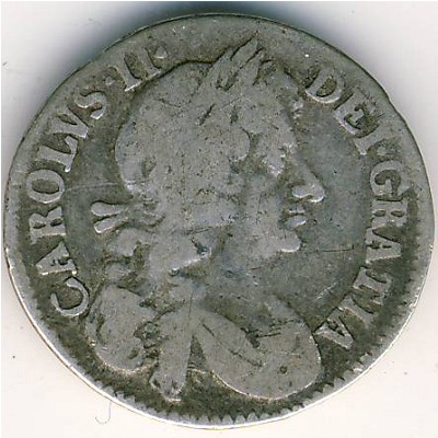 Great Britain, 4 pence, 1670–1684