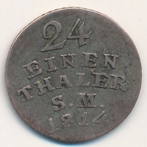 Saxe-Weimar-Eisenach, 1/24 thaler, 1794–1814