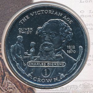 Gibraltar, 1 crown, 2001