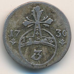 Saxe-Eisenach, 3 pfennig, 1729–1736