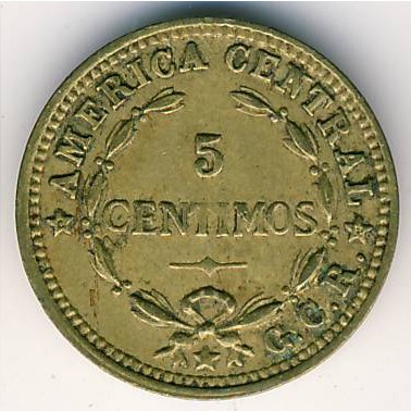Costa Rica, 5 centimos, 1920–1941
