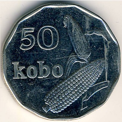 Нигерия, 50 кобо (1991 г.)