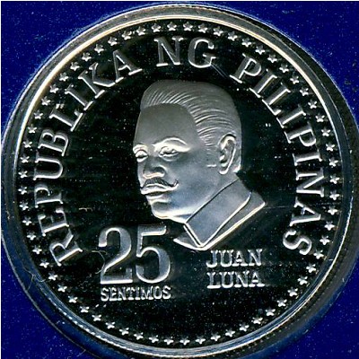 Philippines, 25 centimos, 1975–1978