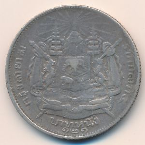 Thailand, 1 baht, 1901–1907