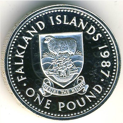 Фолклендские острова, 1 фунт (1987 г.)