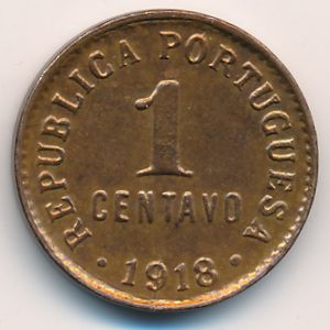 Portugal, 1 centavo, 1917–1922