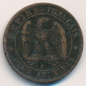 Франция, 2 сентима (1861 г.)