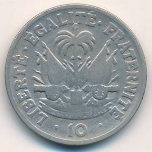 Haiti, 10 centimes, 1949