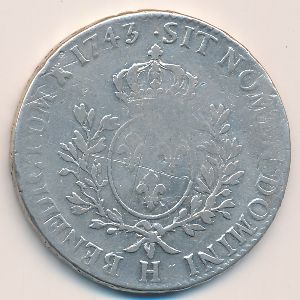 Франция, 1 экю (1741–1770 г.)