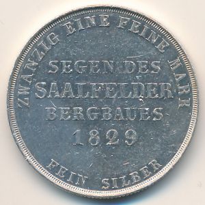 Saxe-Meiningen, 1 gulden, 1829