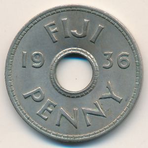 Фиджи, 1 пенни (1936 г.)