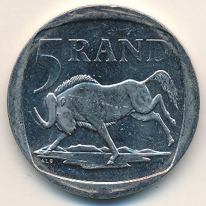 South Africa, 5 rand, 2001