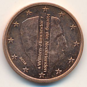 Netherlands, 2 euro cent, 2014