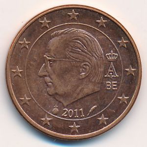 Belgium, 5 euro cent, 2008–2013