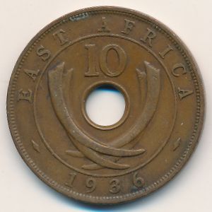 East Africa, 10 cents, 1936