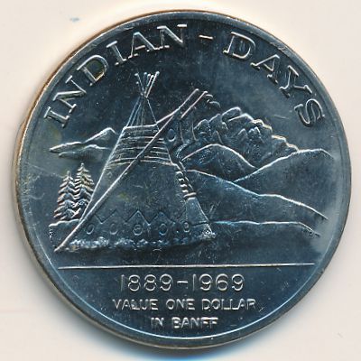 Canada., 1 dollar, 1969