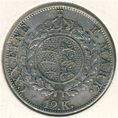 Wurttemberg, 12 kreuzer, 1824