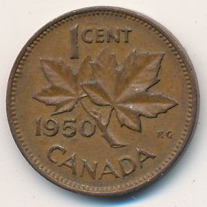 Canada, 1 cent, 1948–1952