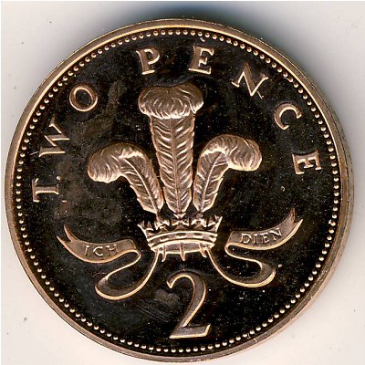 Великобритания, 2 пенса (1982–1984 г.)