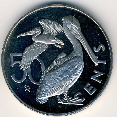 Virgin Islands, 50 cents, 1973–1984