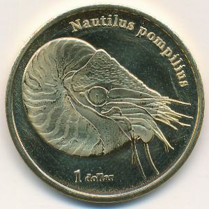 Mo'orea., 1 dollar, 2018