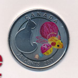 Canada, 25 cents, 2017