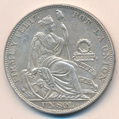 Peru, 1 sol, 1893–1915