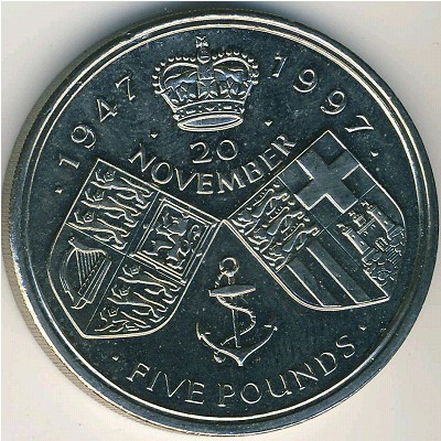 Great Britain, 5 pounds, 1997