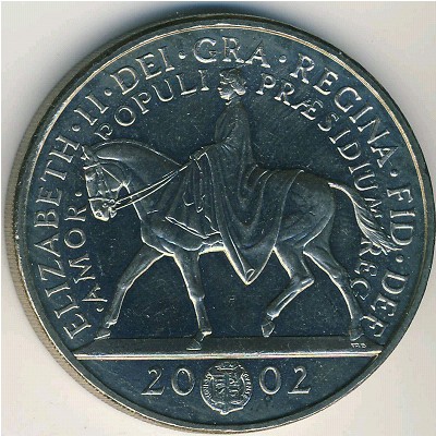 Great Britain, 5 pounds, 2002