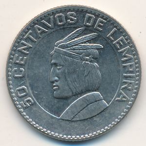 Гондурас, 50 сентаво (1967 г.)