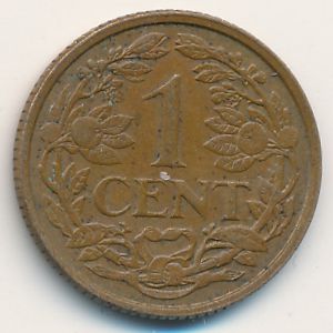 Suriname, 1 cent, 1943–1960