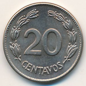 Ecuador, 20 centavos, 1946
