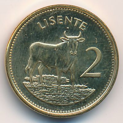 Lesotho, 2 lisente, 1992