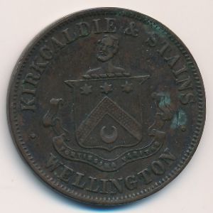 Wellington, 1 penny, 1874
