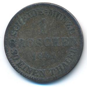 Saxe-Coburg-Gotha, 1 groschen, 1841