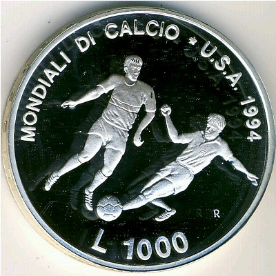 San Marino, 1000 lire, 1994