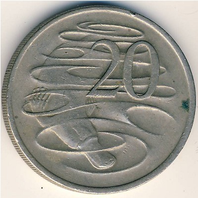 Австралия, 20 центов (1966–1984 г.)