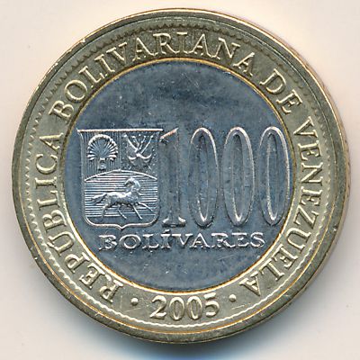 Венесуэла, 1000 боливар (2005 г.)