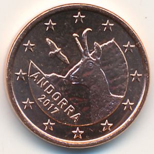 Андорра, 1 евроцент (2014–2020 г.)