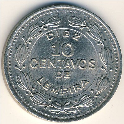Гондурас, 10 сентаво (1954–1993 г.)
