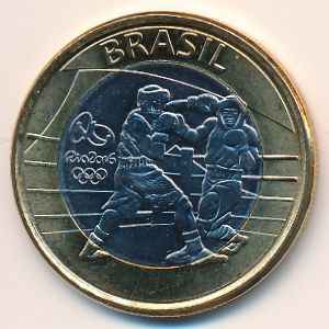Бразилия, 1 реал (2016 г.)