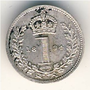 Great Britain, 1 penny, 1893–1901