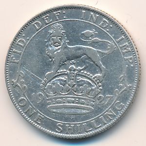 Great Britain, 1 shilling, 1926–1927