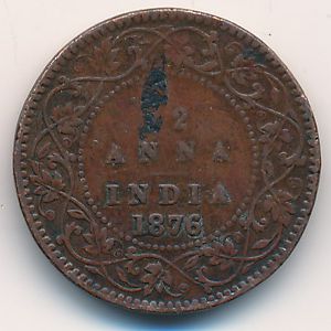 British West Indies, 1/12 anna, 1862–1876